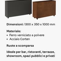 Fioriere in acciaio corten