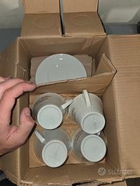 set da 6 tazze e piattini