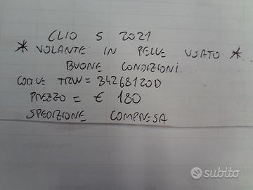 Volante in pelle clio 5 2021