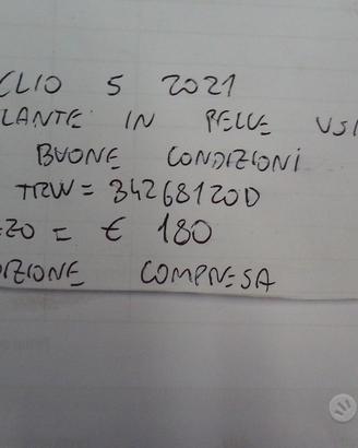 Volante in pelle clio 5 2021