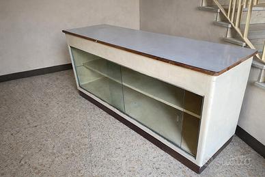 Bancone da Negozio Vintage con Vetrina