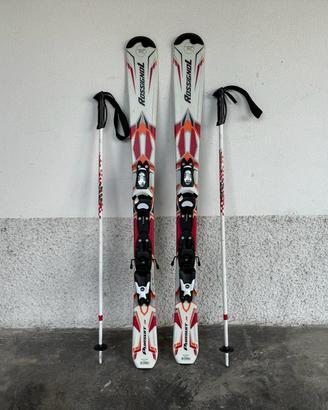 Sci e attacchi Rossignol da 115 cm