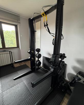 Attrezzatura palestra, rack, panca regolabile bila