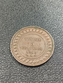 moneta 5 centesimi 1916 - Tunisia 