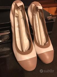 Ballerine SMALTO  made Italy panna e beige n 36