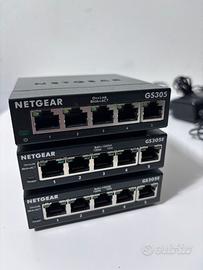 NETGEAR 5 Port Switch Ethernet GS305E x2 GS305E x1