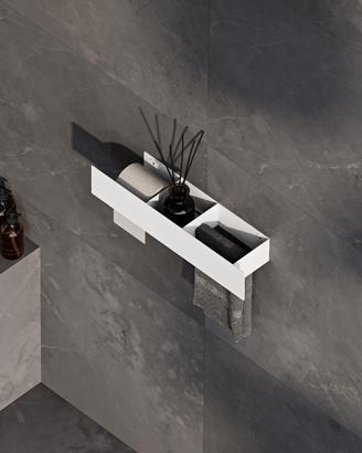 Mensola porta rotolo e salvietta di design