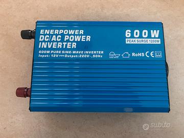 Inverter 600W 12V a 220V Onda Pura Enerpower