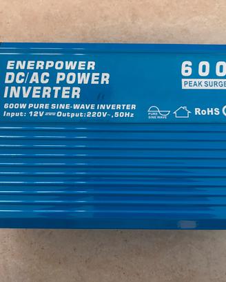 Inverter 600W 12V a 220V Onda Pura Enerpower