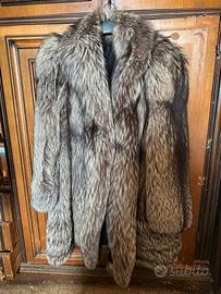 pelliccia  lunga in volpe argentata (silver fox)