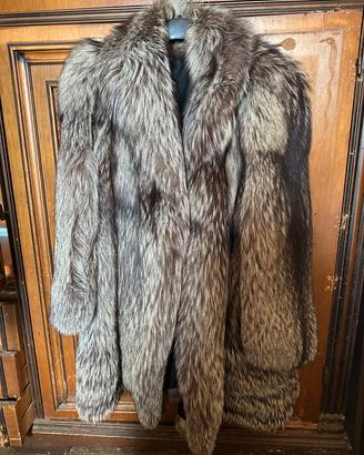 pelliccia  lunga in volpe argentata (silver fox)