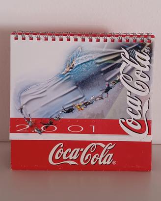 Calendario da tavolo Coca-Cola 2001 vintage