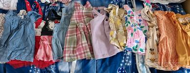 Lotto vestiti bimba 1-18 mesi oltre 100 pezzi