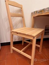 4 Sedie ikea legno