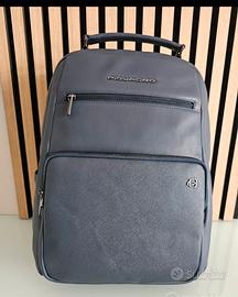 borsa a zaino Piquadro in Pelle blue modello grand