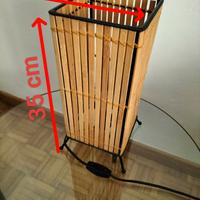 Lampada da camera in bambù