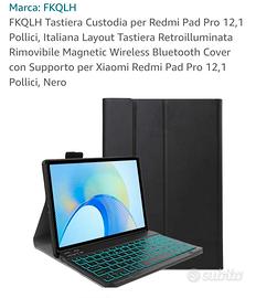 Tastiera Custodia per Redmi Pad Pro 12,1

