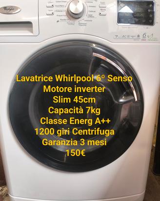 Lavatrice Whirlpool 7kg A++