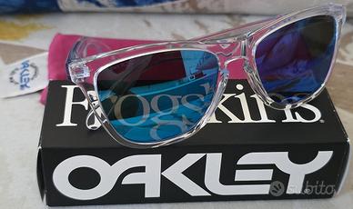 Oakley Frogskins Crystal Clear Lenti Prizm Sapphir