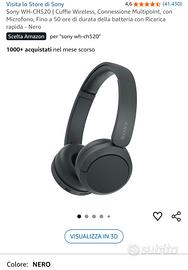 Cuffie Sony WH-CH520 Wireless Nero