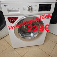 lavasciuga LG 8/5kg direct  drive 1300 giri