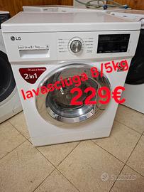 lavasciuga LG 8/5kg direct  drive 1300 giri