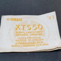 USO E MANUTENZIONE MANUALE YAMAHA XT 550 - 5Y6-281