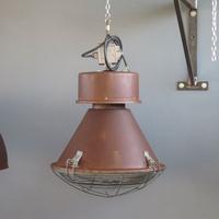 LAMPADA INDUSTRIALE DA SOSPENSIONE CORTEN RESTAURA