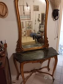 consolle con specchio antico 