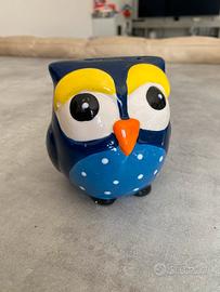 Gufetto salvadanaio decorato