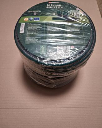 2 tubi irrigazione 1/2 da 20+20 + kit raccordi 