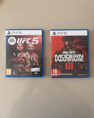 Modern warfare 3 e ufc 5