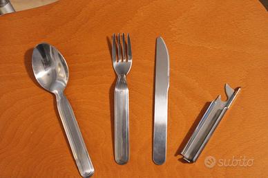 Set Posate Da Trekking/Campeggio 4 Pezzi