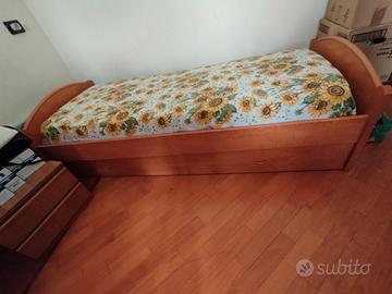 Letto singolo con materasso