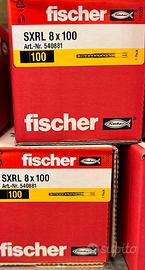 100 tasselli Fischer nylon 8x100 sxrl senza vite