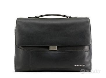 Cartella professionale Piquadro in pelle nera