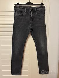 Jeans Diesel Tepphar Grigio Scuro Taglia 30 - Come