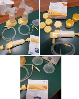 🍼 Kit Doppio Tiralatte Medela + Ricambi NUOVI 🏥