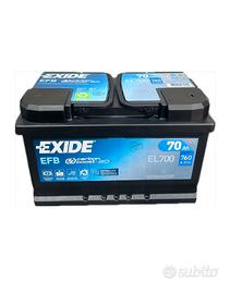 Batteria Start Stop 70AH EXIDE 12V Spunto 760A(EN)