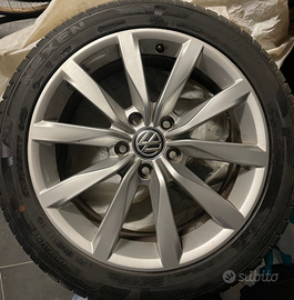 Set 4 Cerchi 17" Originali VW Dijon + GOMME ESTIVE
