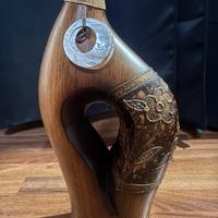 Vaso decorativo in legno