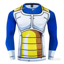 T-Shirt Maglia Unisex per Cosplay DBZ Vegeta Goku