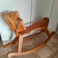 Cavallo a Dondolo Legno Bambini