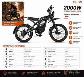BICICLETTA ELETTRICA GT2000