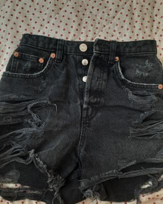 pantaloncino in jeans corto