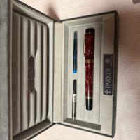 Penna stilografica parker duofold marmo rosso