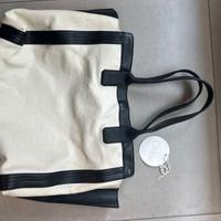 Chloe’ Alison Tote Bag grande pelle bianco nero