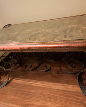tavolino salotto intarsi legno
