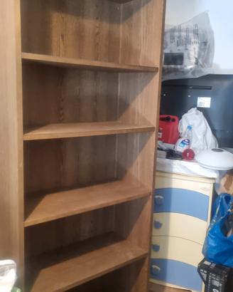 Libreria in legno color venge