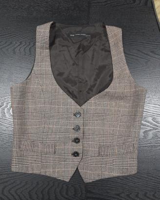 Gilet ZaraBasic S modello reporter Principe Galles